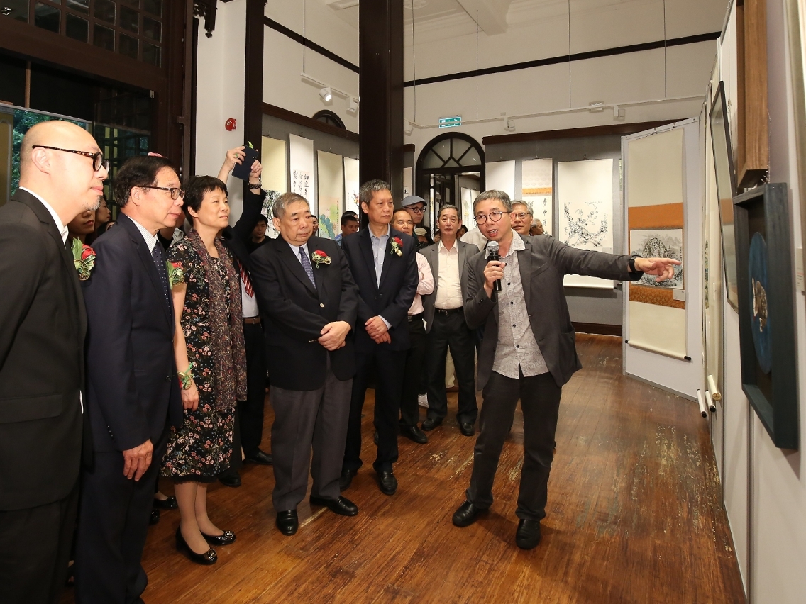 Exhibition of Members Artworks of Yu Un Chinese Calligraphers and Painters Association of Macao was inaugurated