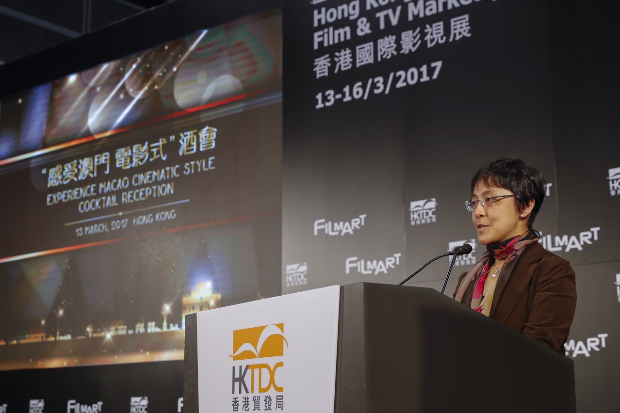 Senna Fernandes promotes Macao as a filming destination during reception