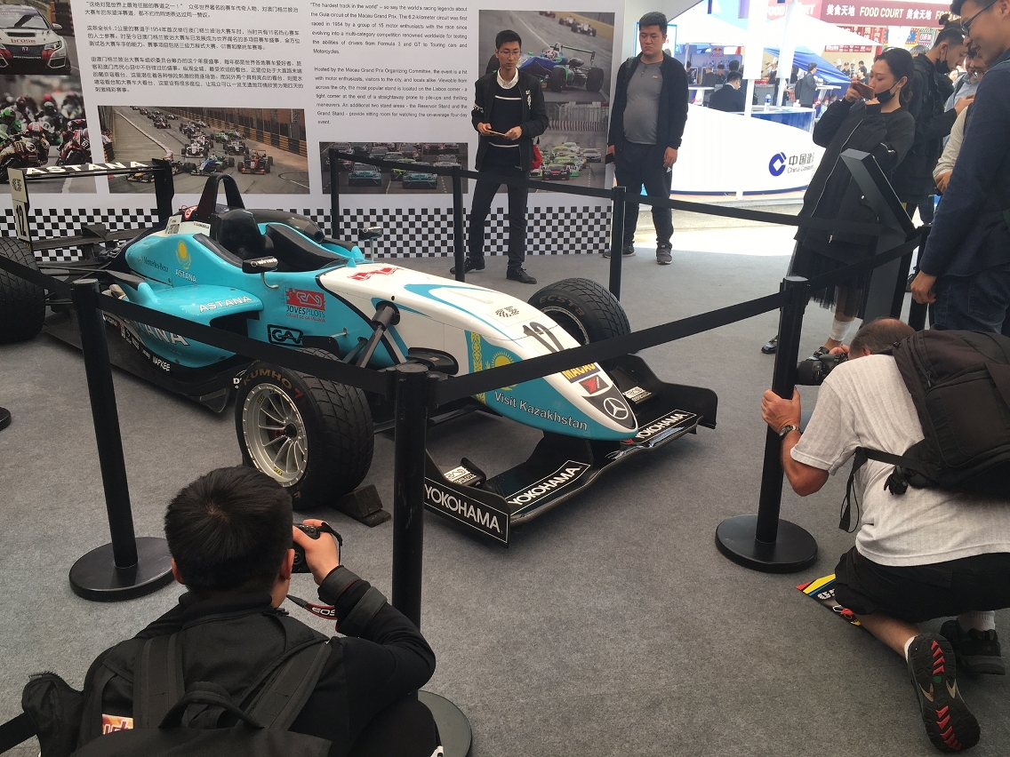 Macau Grand Prix booth in Chinese Formula 1 Grand Prix venue