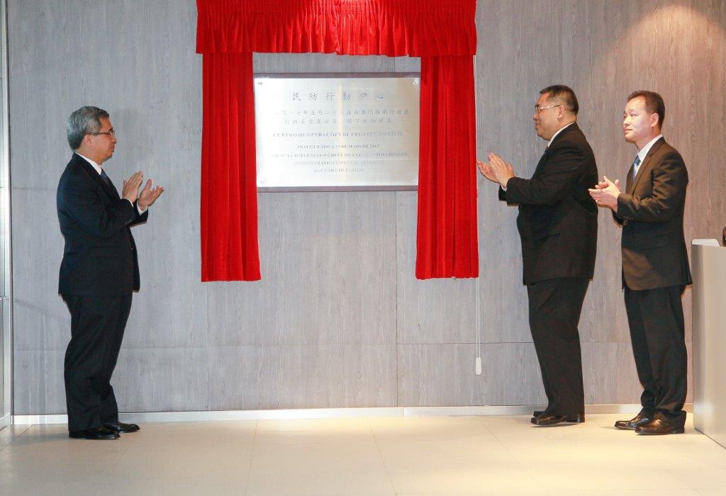 O Senhor Chefe do Executivo, Chui Sai On, presidiu a cerimónia de inauguração do novo COPC