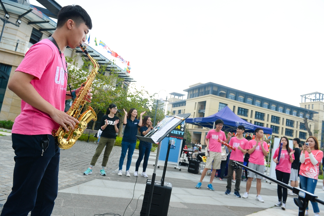 Flashmobs by cultural and art groups formed by UM students