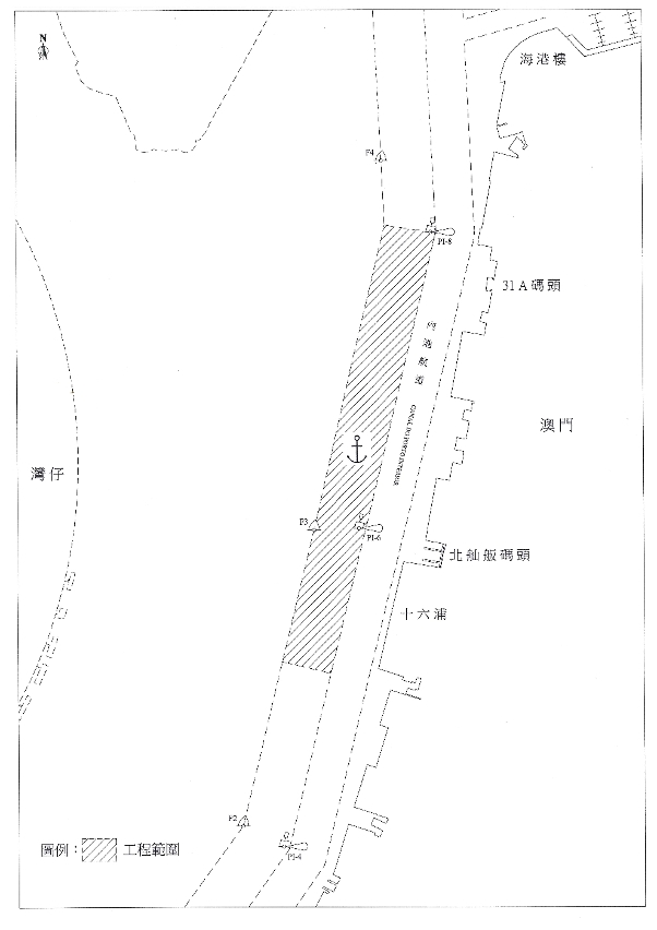 疏濬工程範圍示意圖