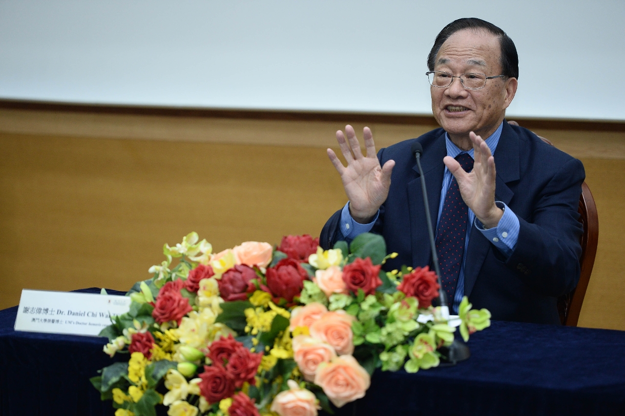 UM’s honorary doctor Tse Chi Wai