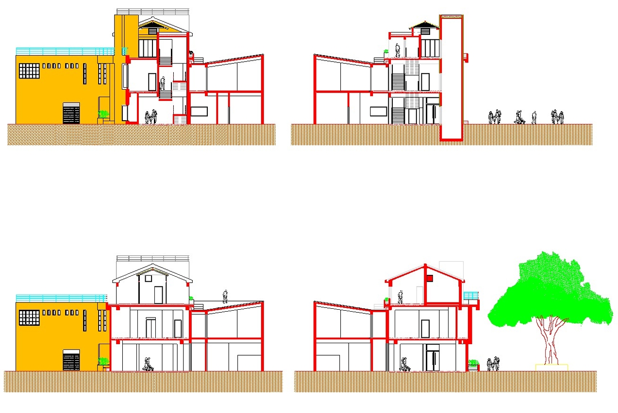 街市擴建完成後剖面