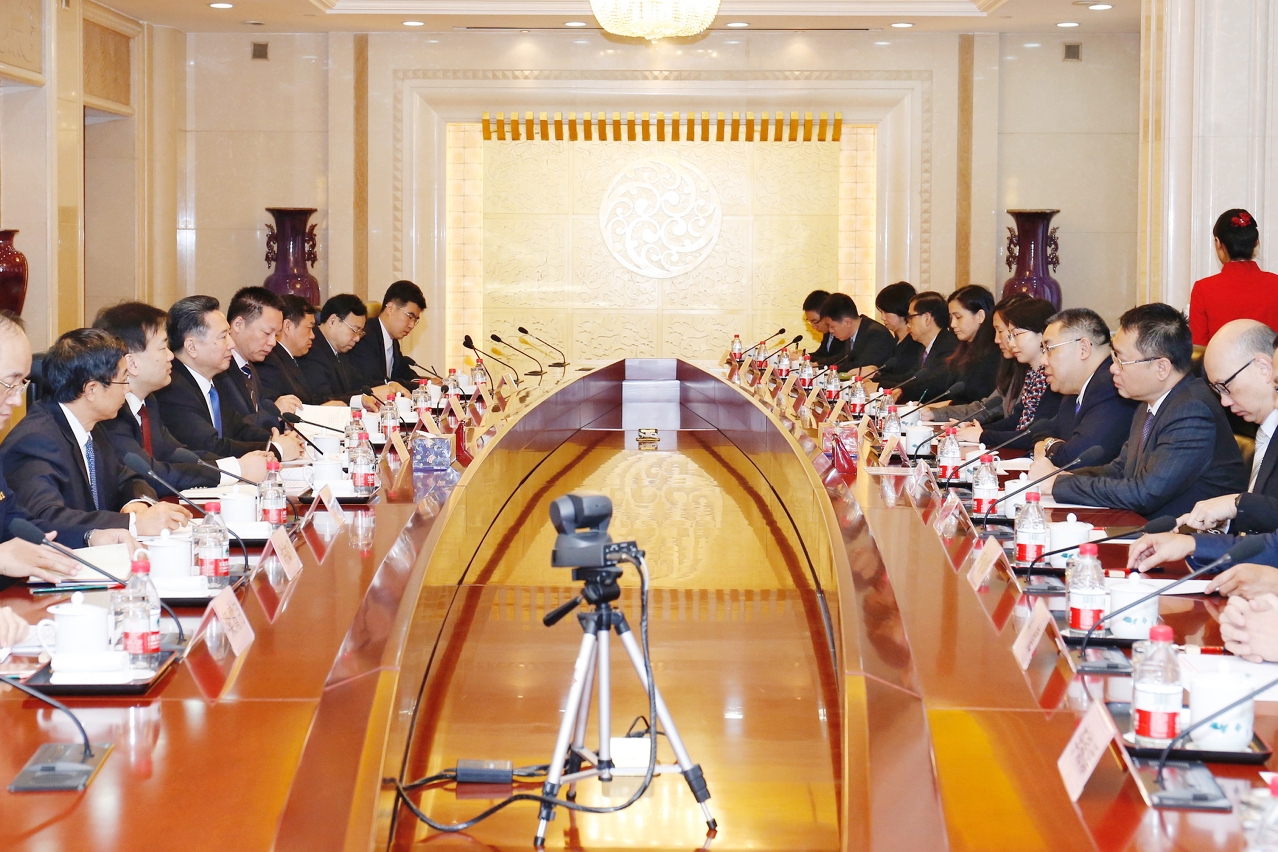 行政長官崔世安與交通運輸部部長李小鵬會晤