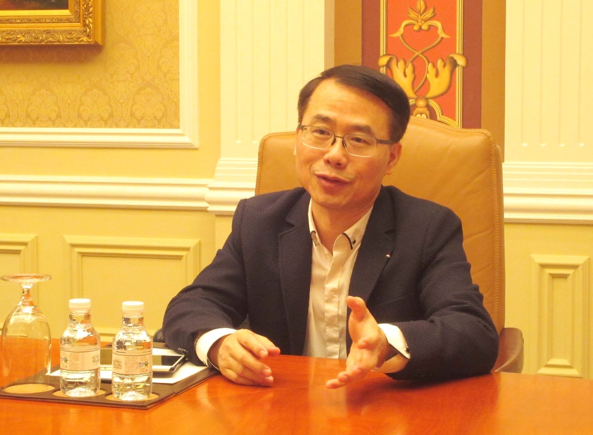 General Manager of Fuliin International Limited, Hsu Min-Che, organiser of the “Amway Diamond Recognition Meeting”