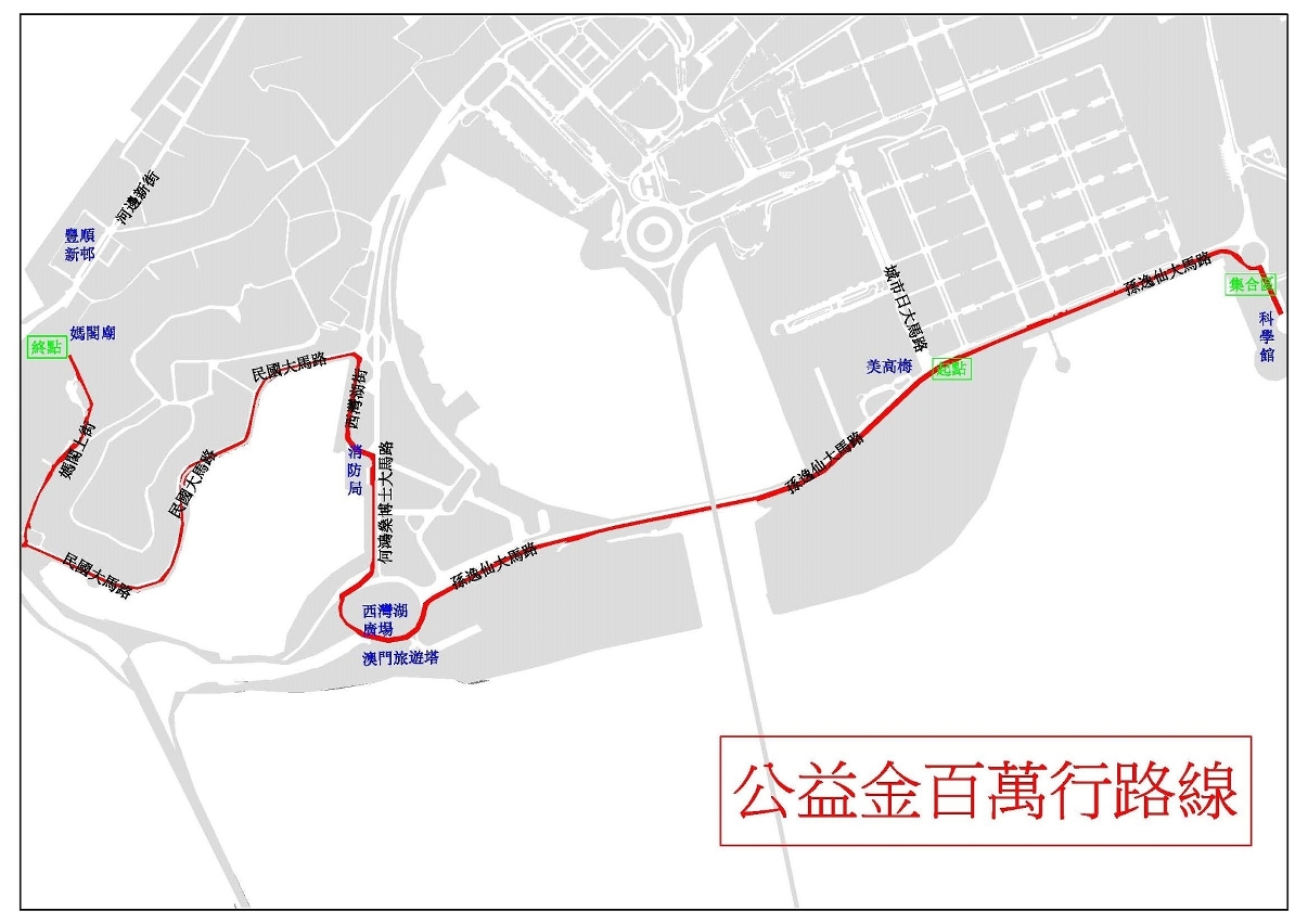 公益金百萬行路線