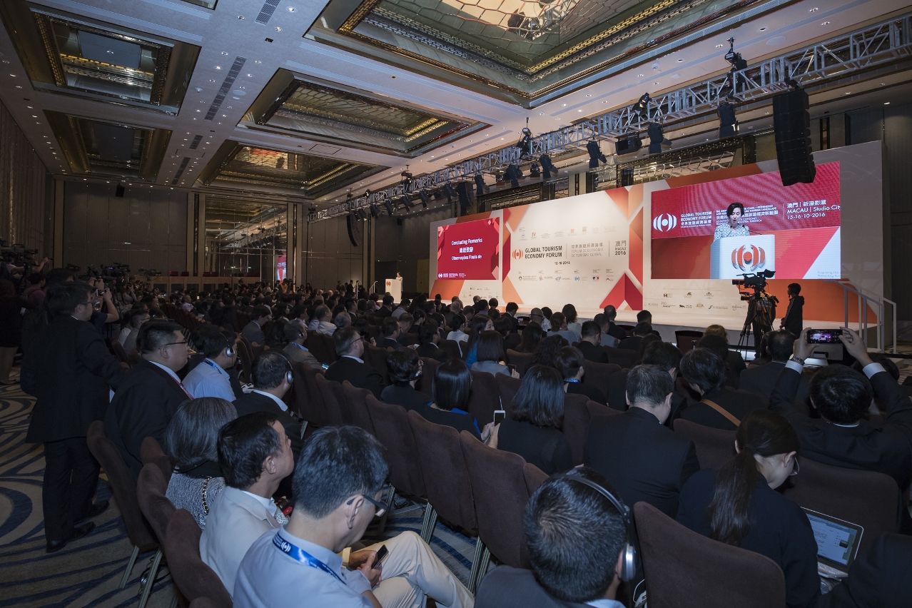 Ms. Pansy Ho, Vice Chairman and Secretary‐General of GTEF concludes this Forum edition