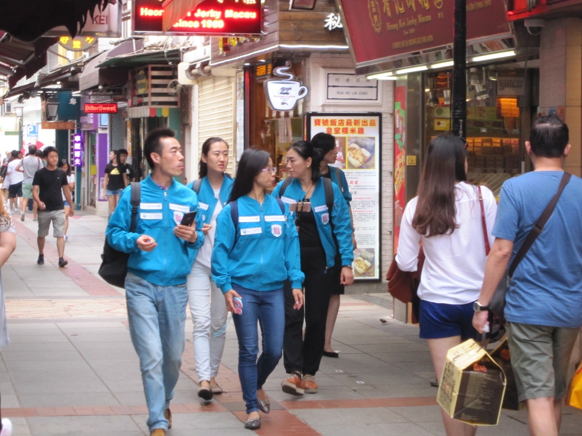 Participants shop in areas of the Islands District