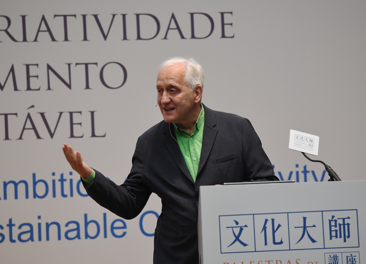 Charles Landry presented lecture “Macao: A Culture of Ambition and Creativity as Catalysts for a Sustainable City”