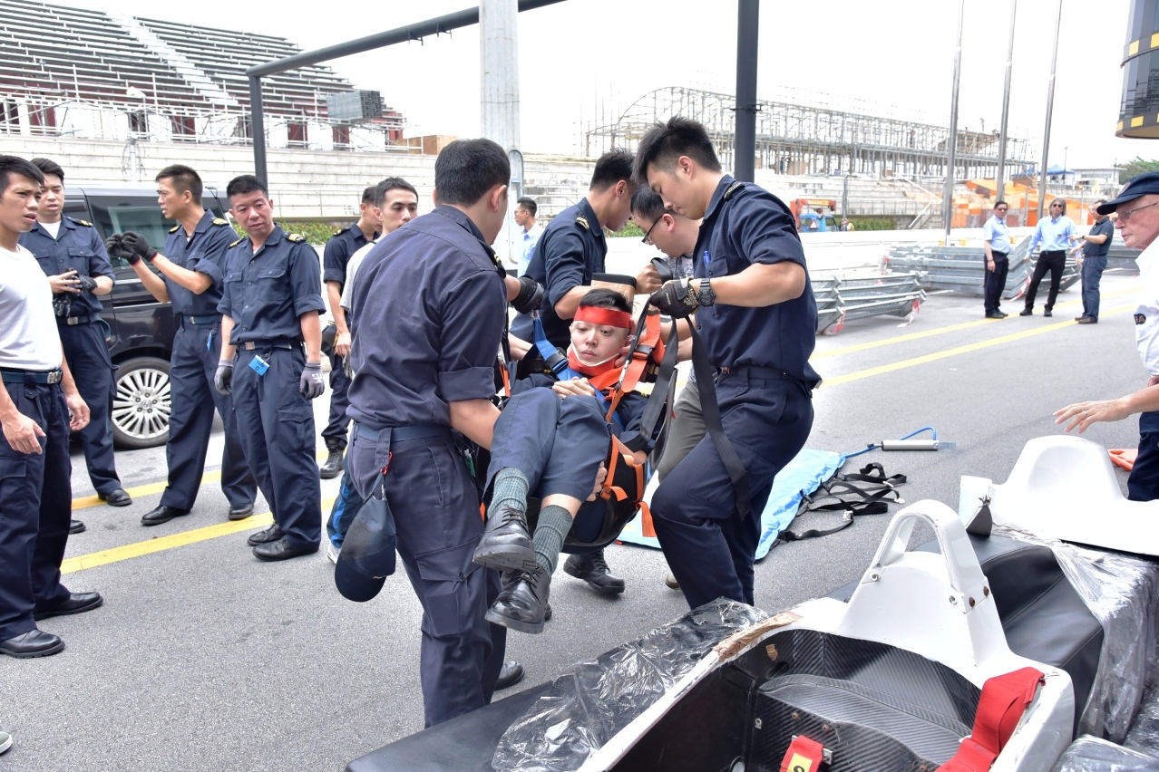 Professional Rescue Training of the Macau Grand Prix