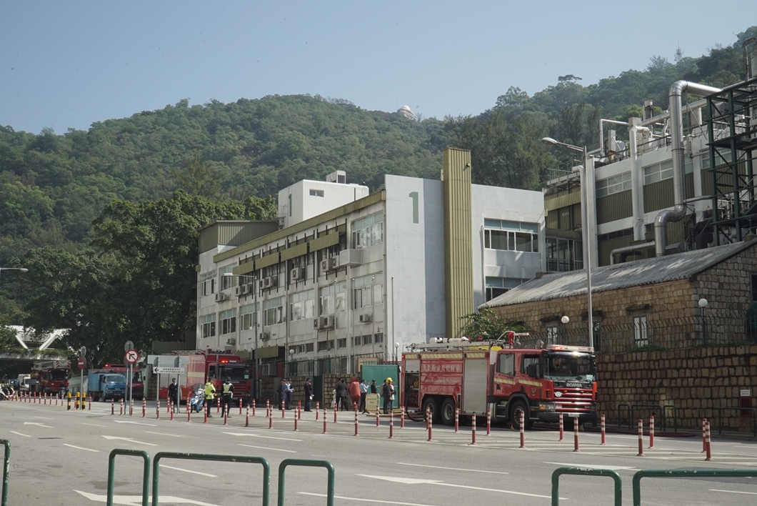O CB realizou um exercício de fuga de produtos químicos e incêndio em conjunto com a fábrica da Hovione