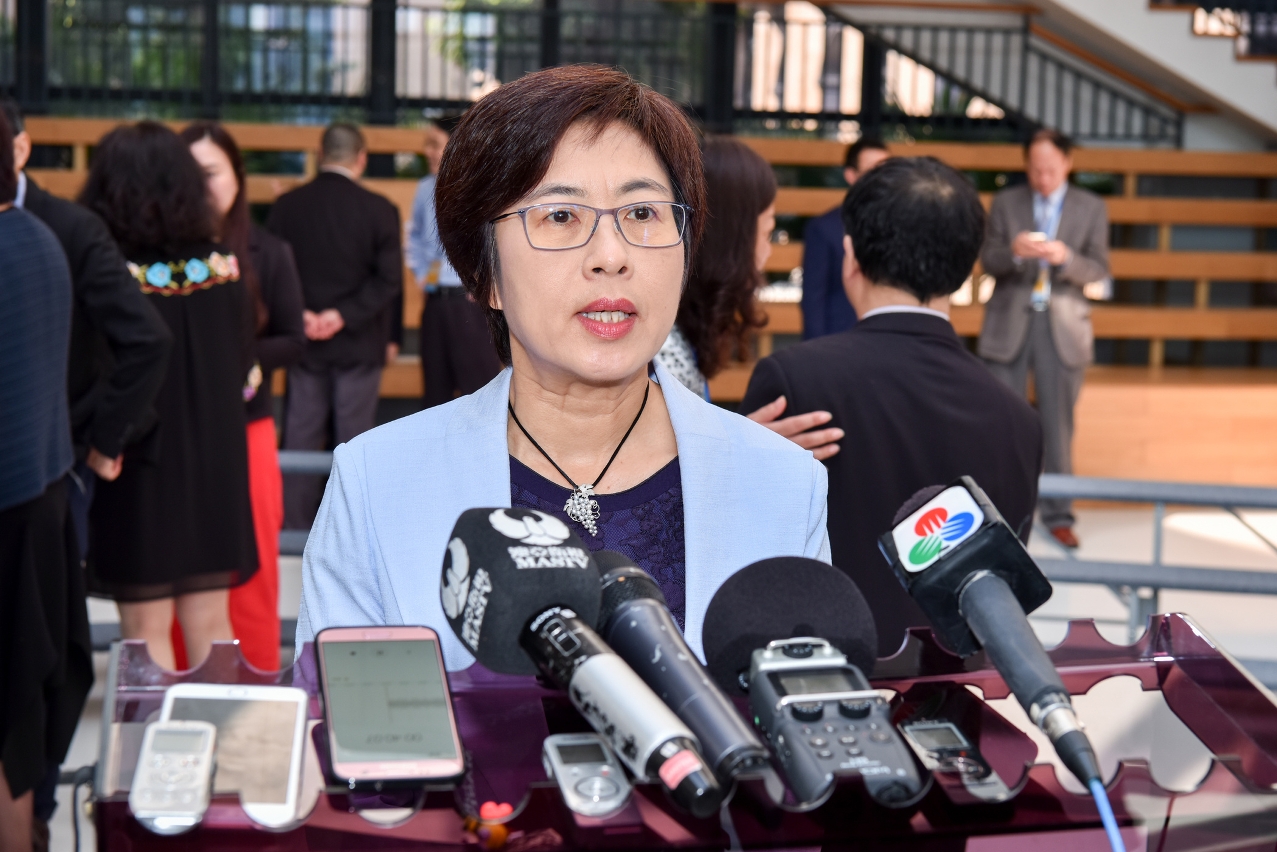 行政法務司司長陳海帆接受傳媒訪問