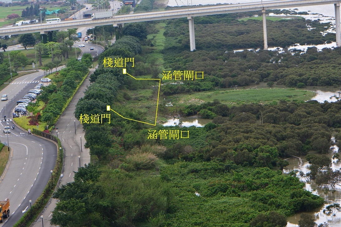 Esquema da nova via de visita na Zona Ecológica II