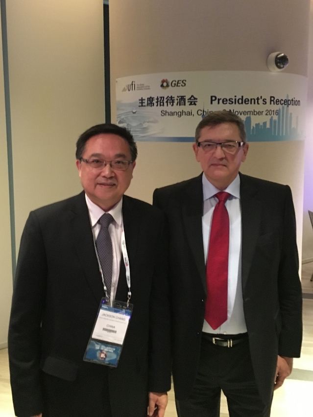 IPIM President Mr. Jackson Chang meets UFI President Mr. Sergey Alexeev