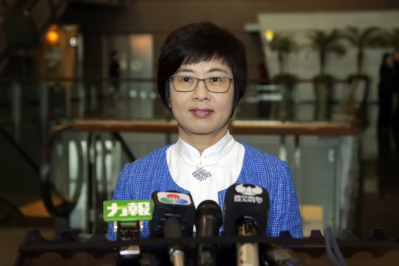 行政法務司司長陳海帆接受傳媒訪問