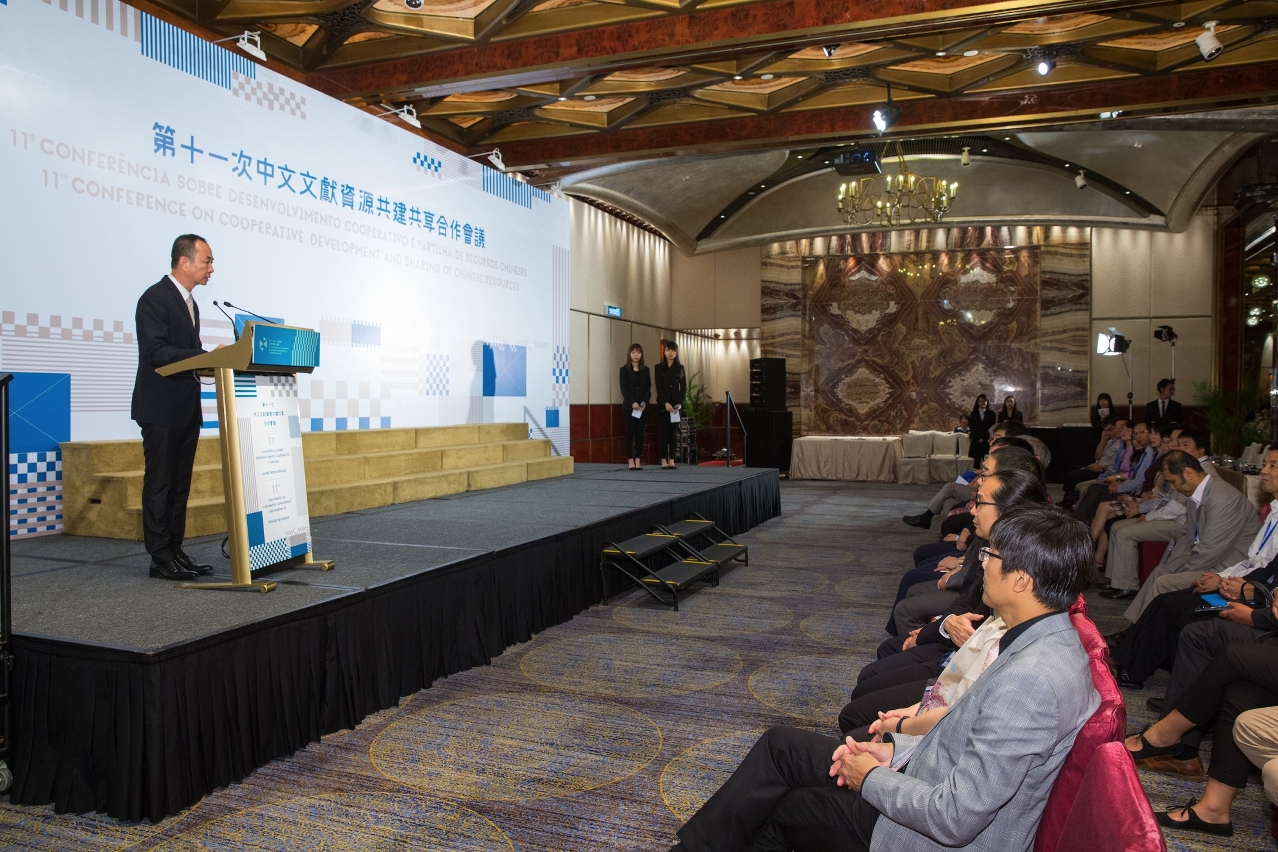 The President of the Cultural Affairs Bureau, Ung Vai Meng, gave speech during the activity.