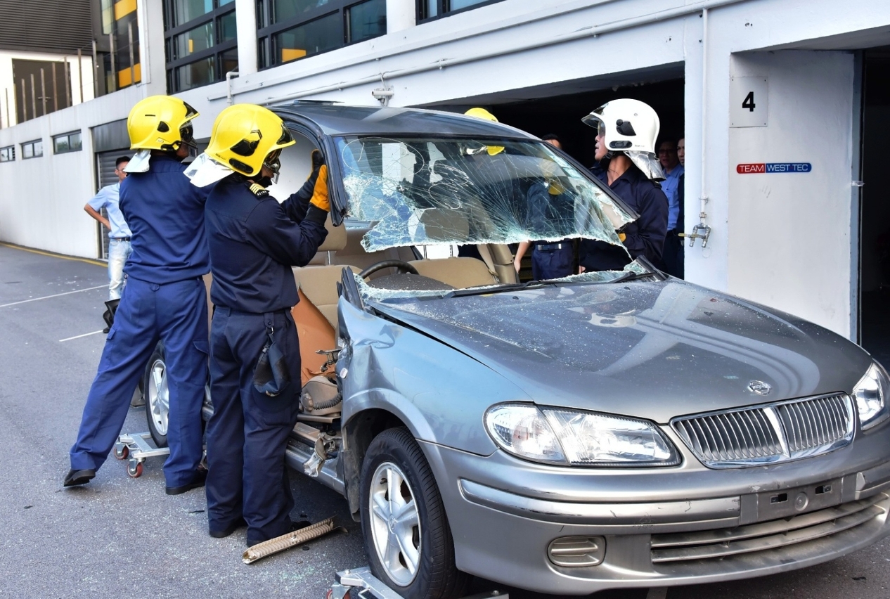 Formação profissional de socorro e salvamento do Grande Prémio de Macau