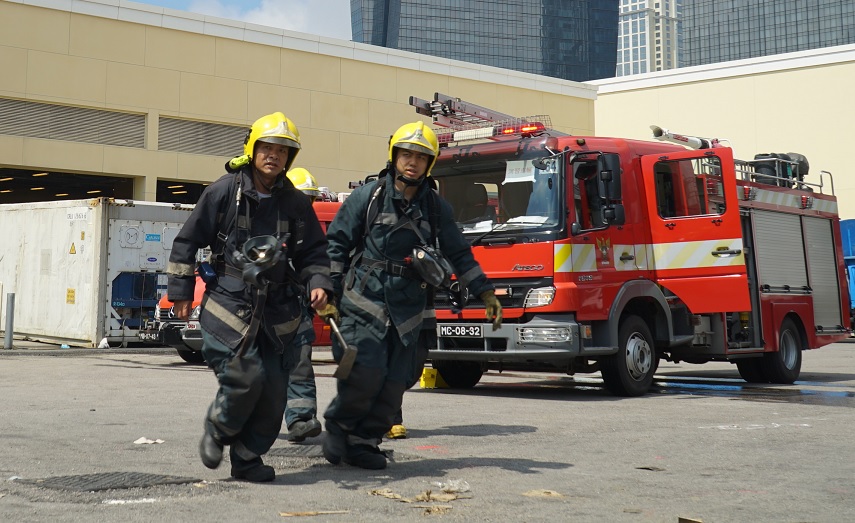 Simulacro de incêndio e evacuação no Wynn Palace