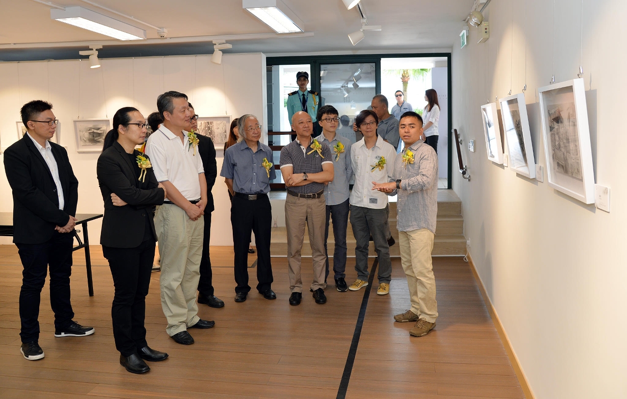 Guests attended the “As Memory Whispers—Exhibition by Cai Guo Jie”