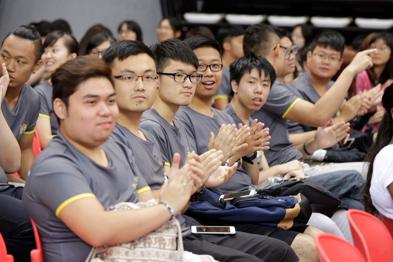 The new students are excited about the four years ahead of them