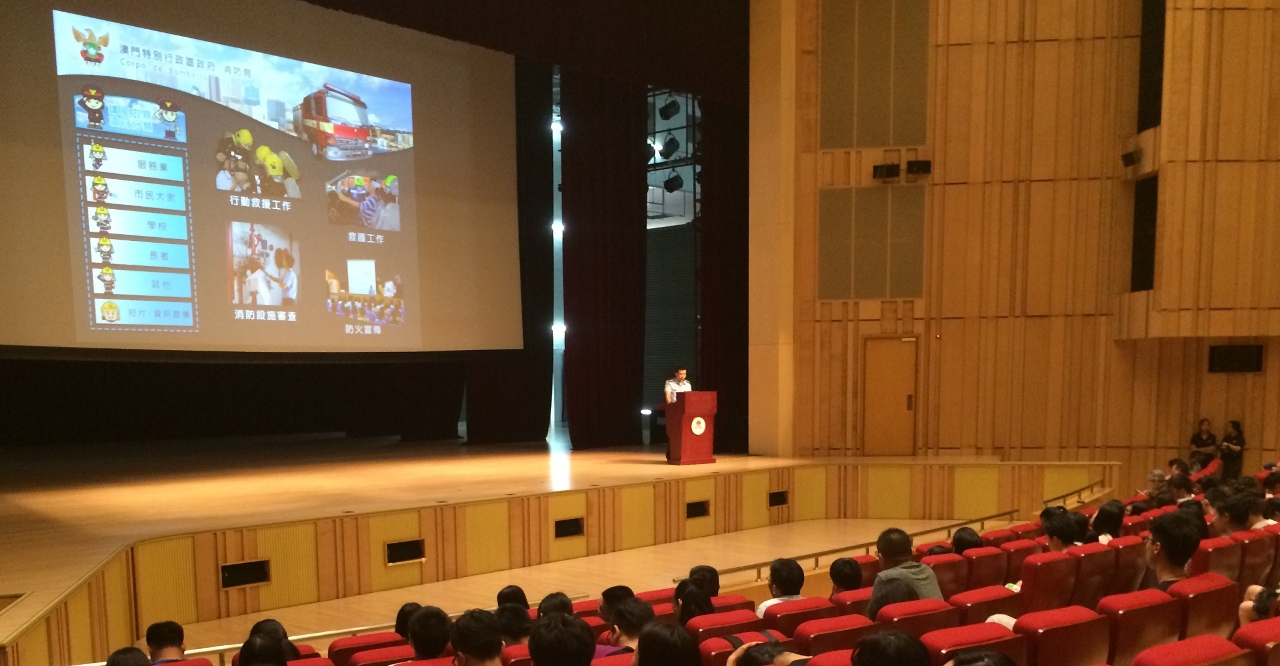 CB e UM efectuam palestra de conhecimentos sobre segurança contra incêndios destinada aos alunos alojados no novo campus