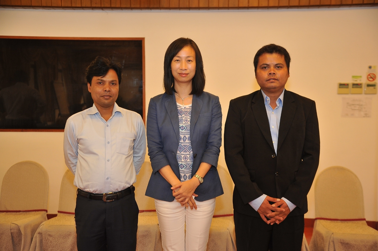 IFT President with the two representatives from tourism authorities of Myanmar and Bangladesh, nominated by UNWTO.