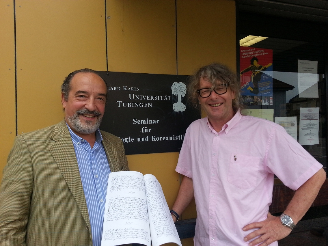 Prof Saldanha (left) has rediscovered a historical document that sheds new light on the history of how Western science was introduced into China during the Ming dynasty