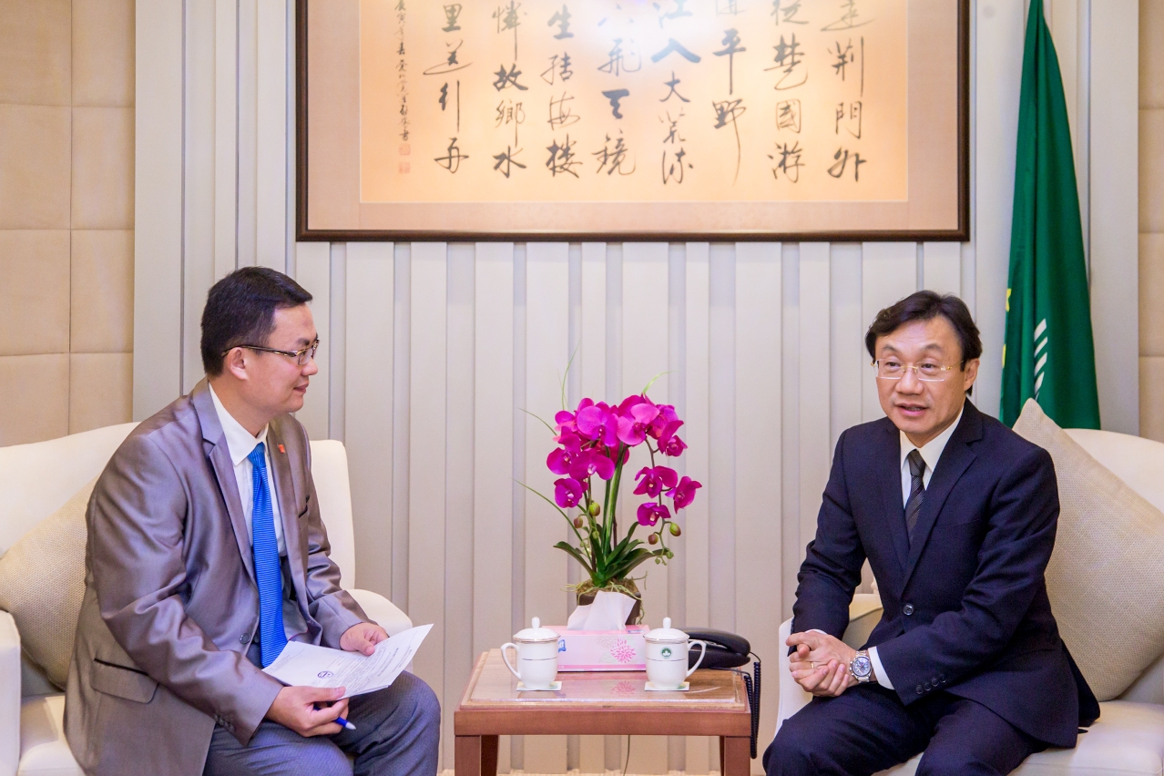 雙方也就澳門長者服務和人才培養等方面交換了意見。