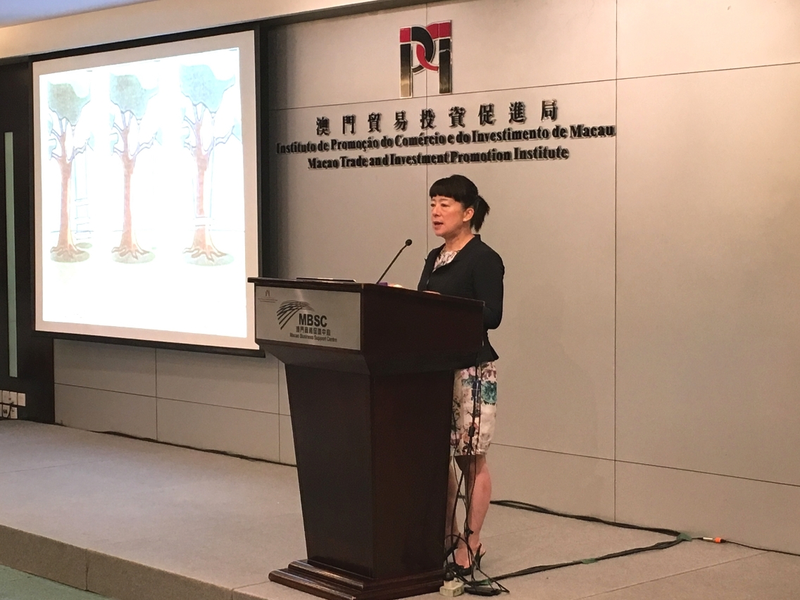 貿促局代主席劉關華於工作坊發言