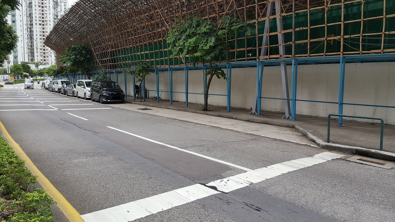 “廣東大馬路/鴻發”臨時巴士站位置
