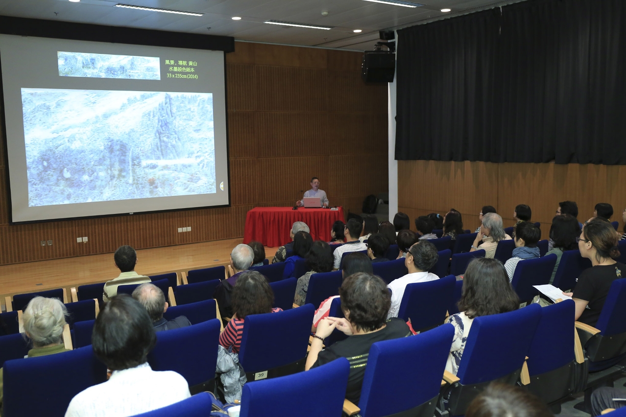 Leung Kui Ting shared his artistic process with the audience in the talk