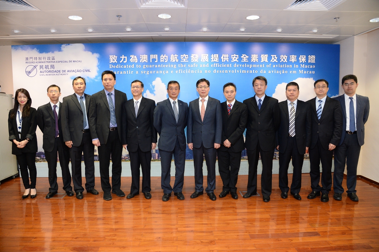 The Civil Aviation Administration of China visits Macao on 12 to 14 May 2016 to meet with the Civil Aviation Authority of Macao SAR and the aviation industry for exchanging views on enhancing the development of the air transport market between mainland China and Macao.