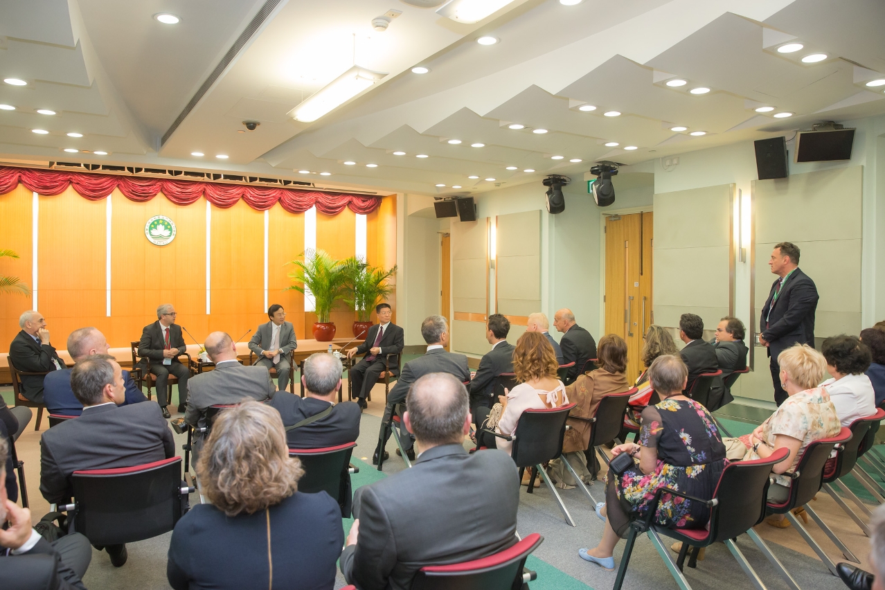 譚俊榮會見葡萄牙理工高等學院協調委員會及波蘭理工大學校長聯盟一行