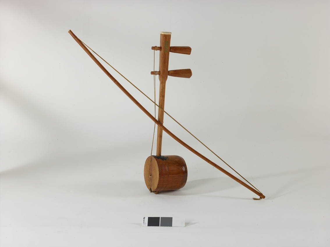The bamboo Chinese instruments made by Cantonese Opera musician Li Yui-cho