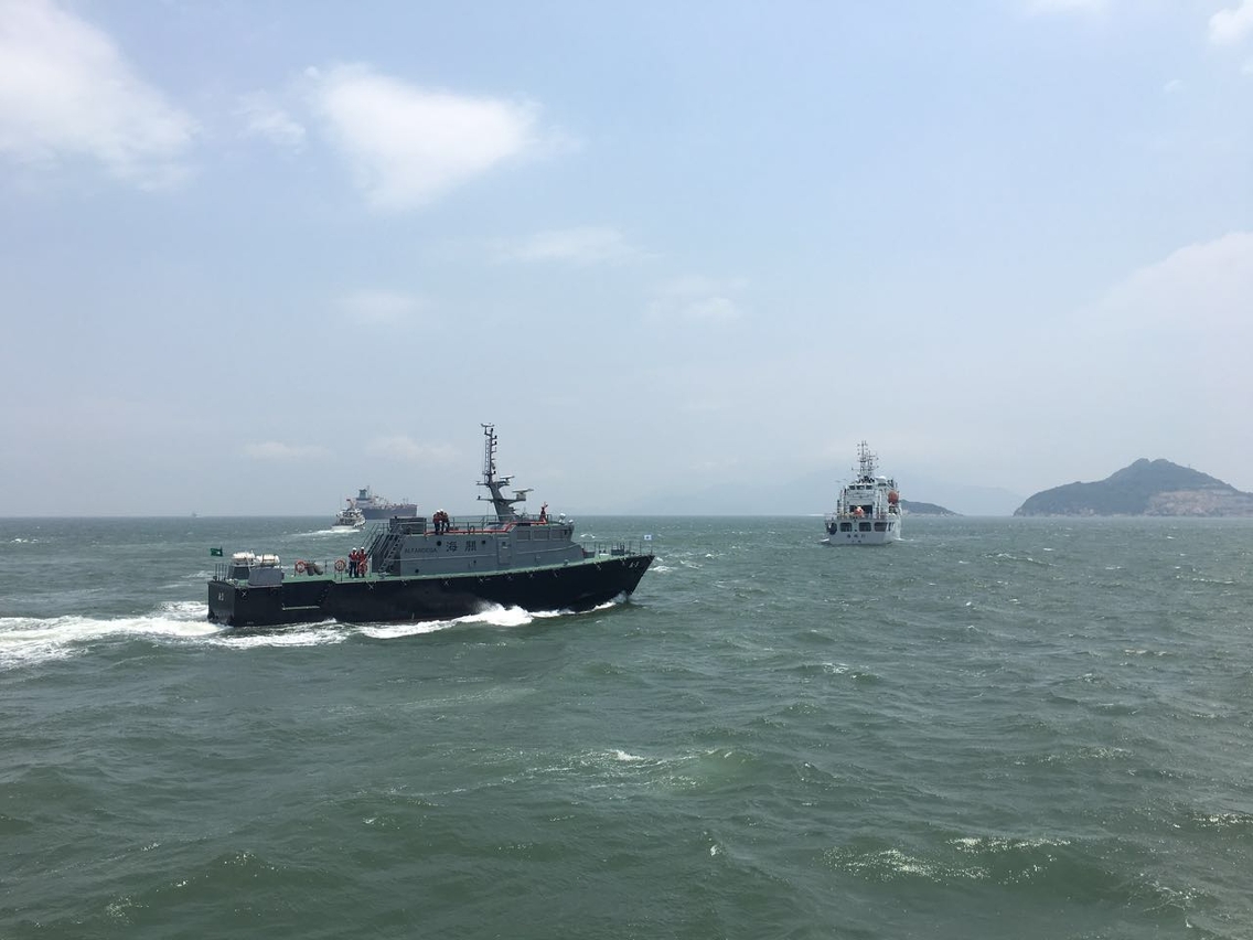 海關派出巡邏船A3參與演習
