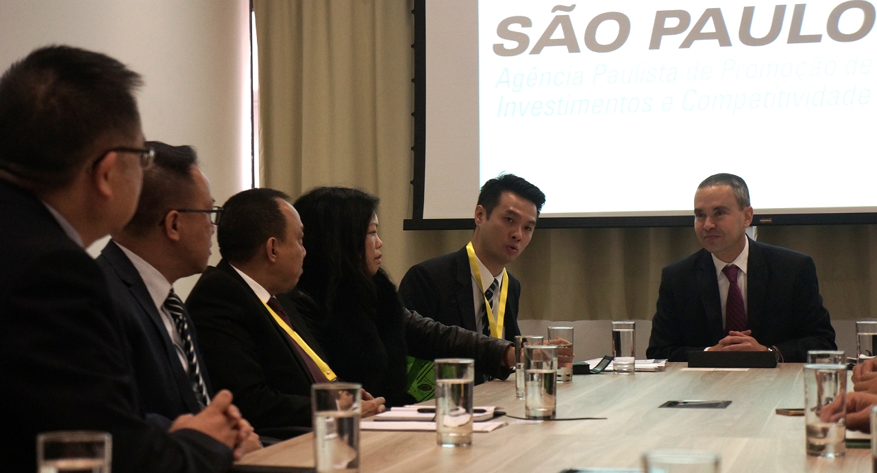 Empresários de Macau solicitam esclarecimentos sobre o investimento no Brasil à Agência Paulista de Promoção de Investimento e Competitividade (Investe São Paulo)