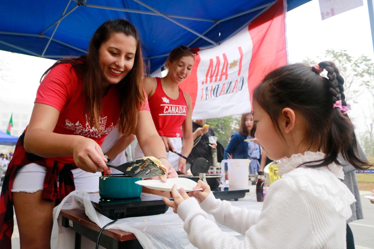 The International Food Festival attracts throngs of visitors