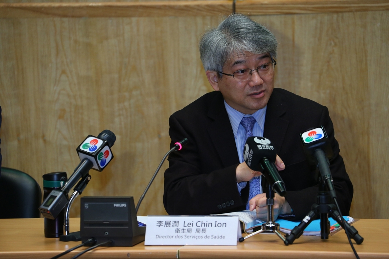 Director dos Serviços de Saúde, Lei Chin Ion, salientou que o trabalho de prevenção e controlo de doenças transmissíveis não pode ser relaxado