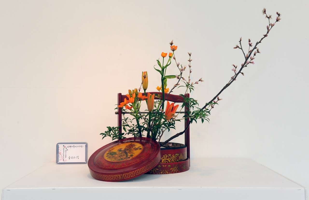 Flowers in basket