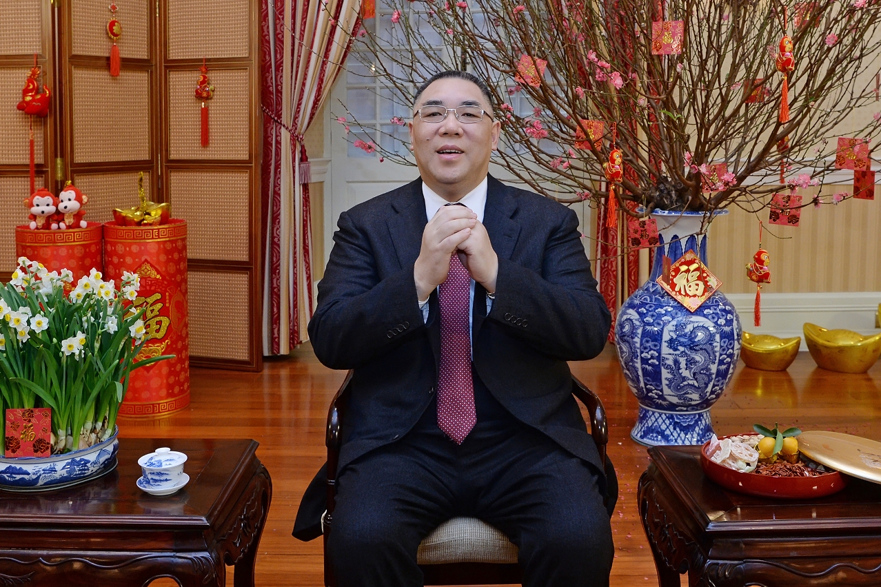 Chief Executive, Mr Chui Sai On, conveys his Lunar New Year wishes to the people of Macao.