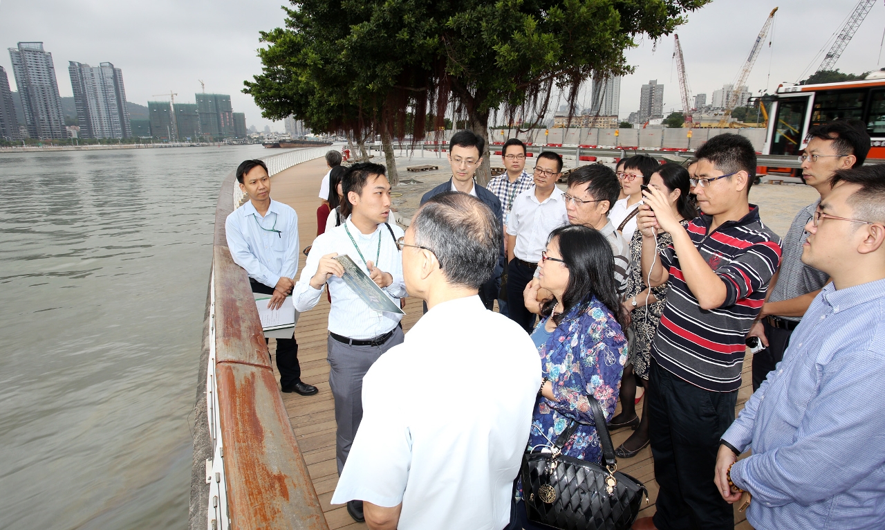 珠方人員實地考察媽閣和內港一帶情況