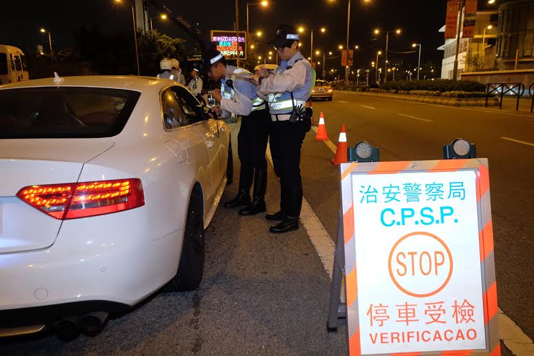 治安警進行交通檢控行動