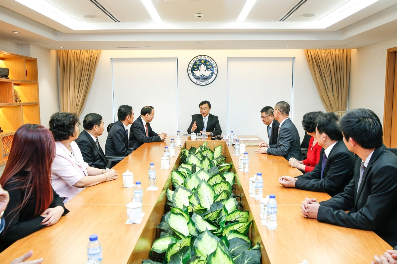 譚俊榮會見澳門福建同鄉會一行
