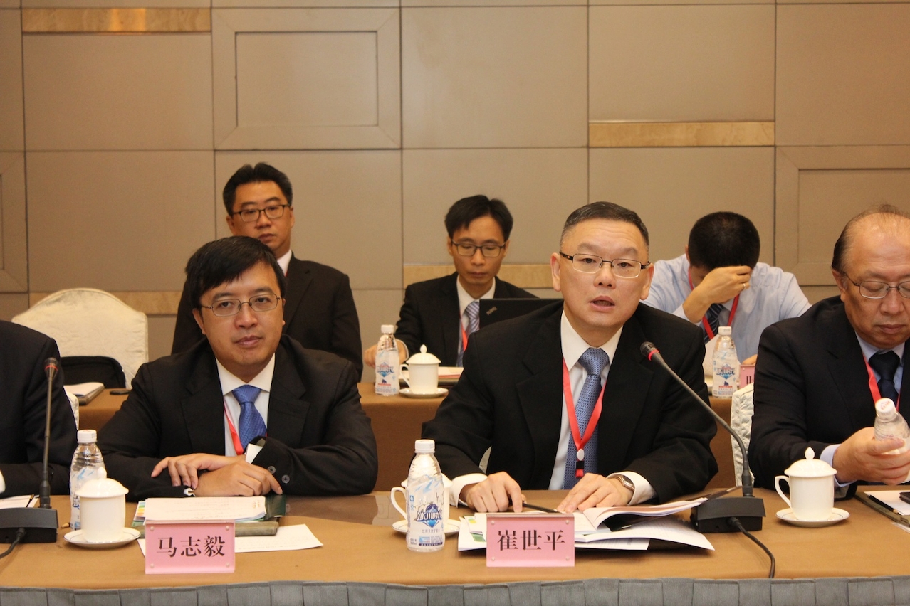 內地與澳門科技合作委員會澳門方主席、澳門科技委員會副主席崔世平發表講話