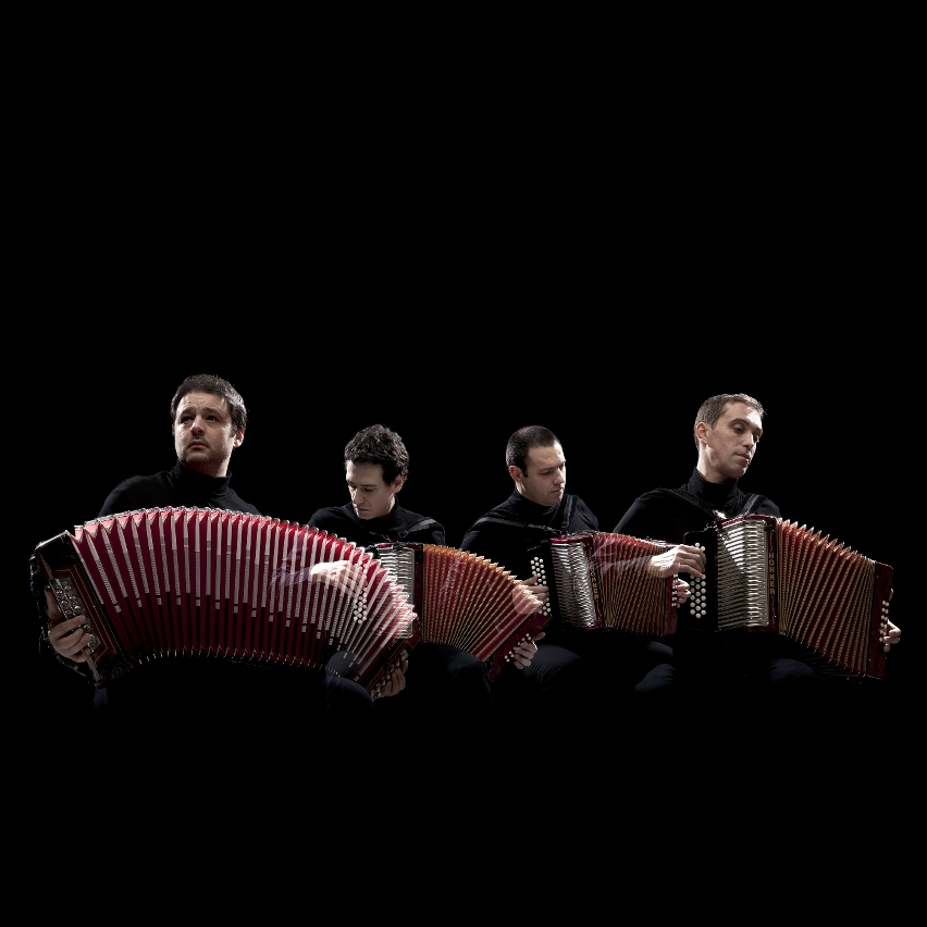 Portuguese accordion quartet Danças Ocultas uses the diatonic accordion to reveal the charm of traditional and folk music