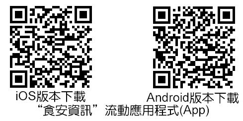 食安資訊流動應用程式(APP)下載二維碼