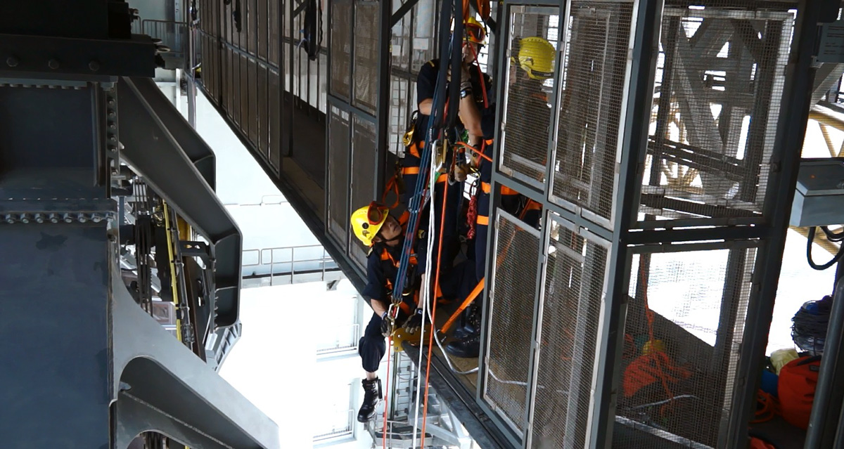 Simulacro de Salvamento na Roda-Gigante do Macau Studio City