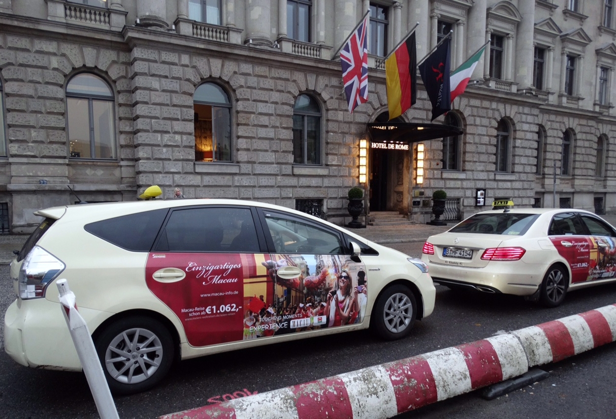 Macau promovida como destino turístico nos táxis que circulam pela capital alemã