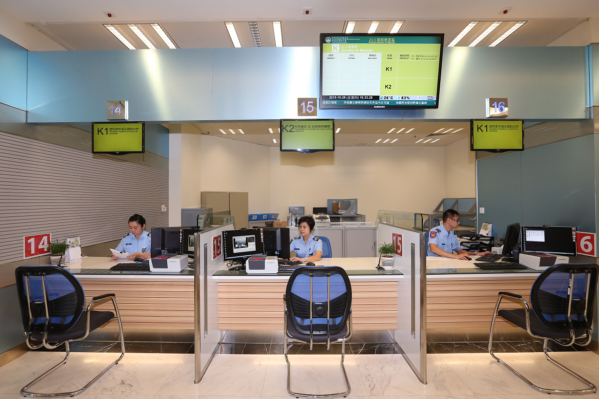 11 services available at 3 counters at Zone K, 2F